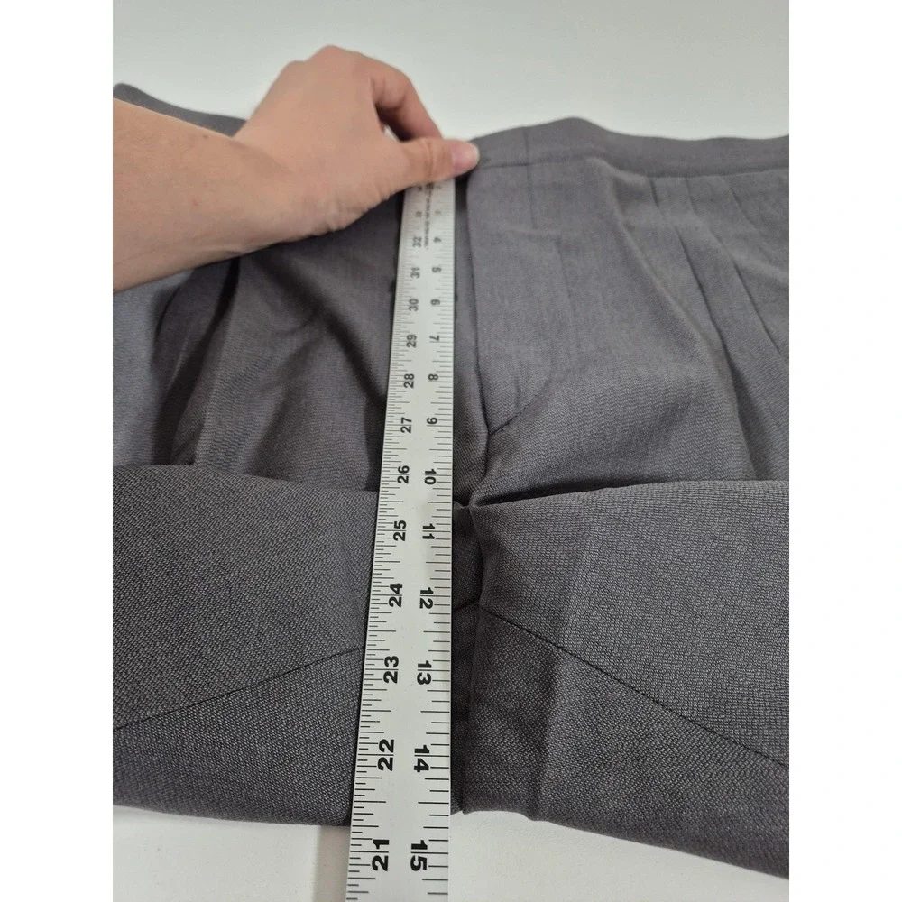 VTG Sansabelt Dress Pants Mens 38x36 Gray Wool Pleated Straight